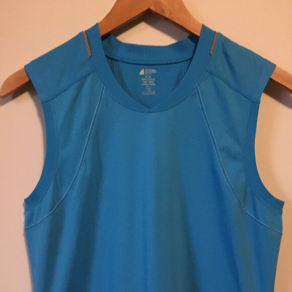 MEC Ocean Blue Sporty Muscle Shirt With Reflectors - Picture 3 of 15